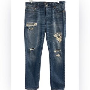 Abercrombie & Fitch Ames Slim Boyfriend Jeans Ripped Distressed | 27/4R